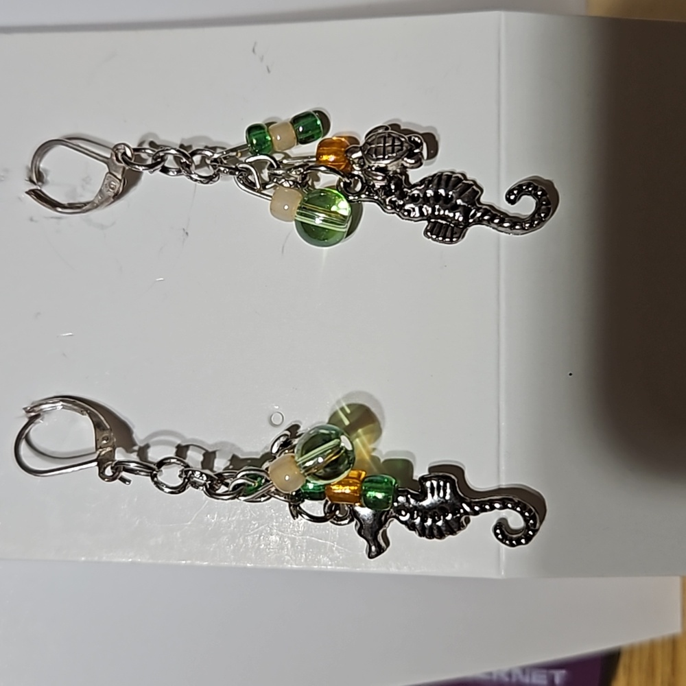Seahorse  dangle earrings